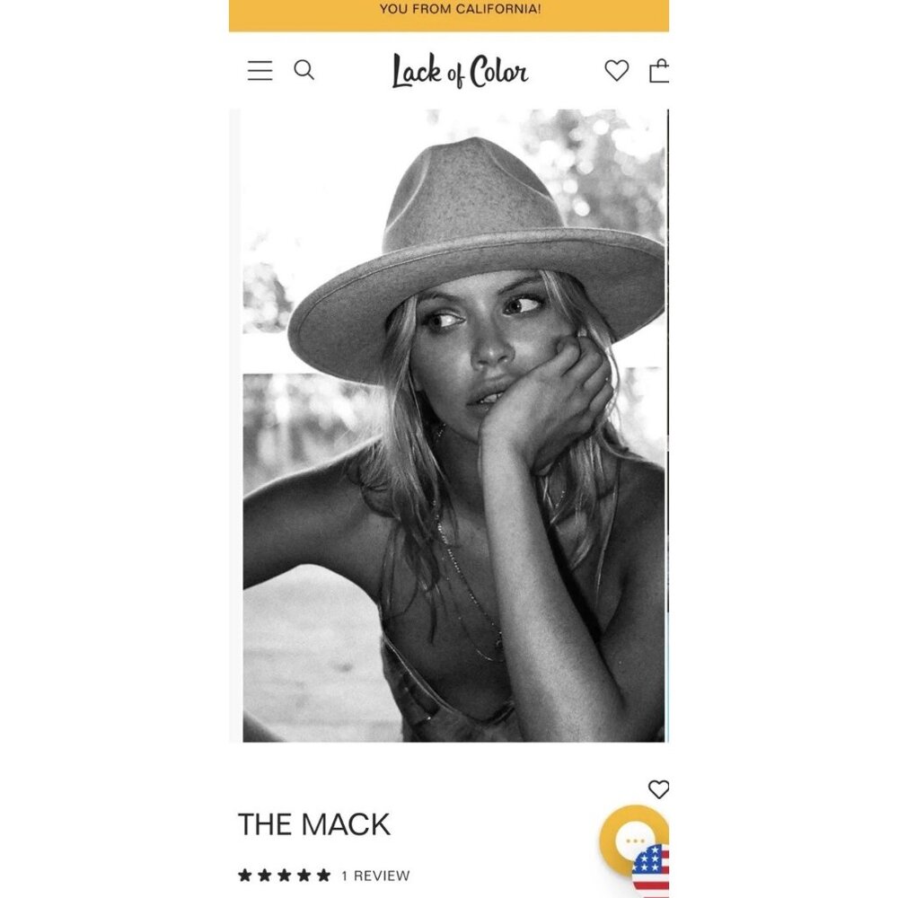 Lack of Color Australia THE MACK Hat Wool Fedora Light Tan Sz S/55 cm - Picture 2 of 10